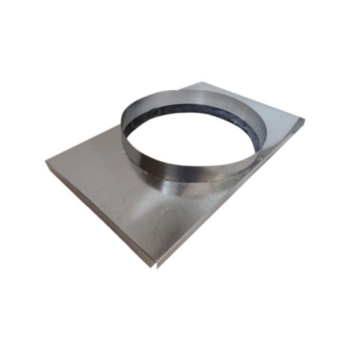 Adapter, Square to Round, Horizontal, 18 in x 16 in gph Unit