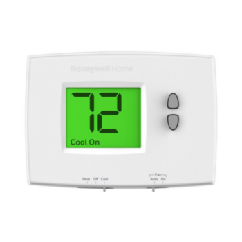 Honeywell, Thermostat, Non-Programmable, 1 Heat/1 Cool, White