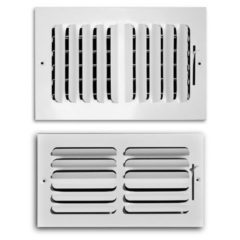 Blade, 2-Way Supply Curved, Vertical, 12 in WD, 8 in HT