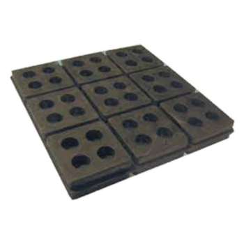 Vibration Pad, Isolation, 16 in LG, 2 in THK, 0.75 in