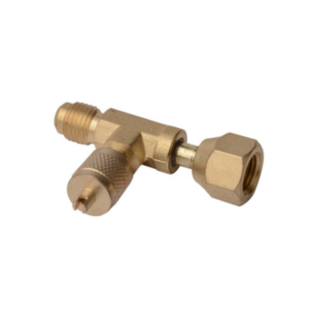 Pipe Tee, 0.25 in, Male Flare x Male Flare x Female Swivel