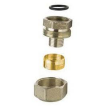 Pipe Adapter, 1/2 in, Tube x Manifold, SS, 180 degF