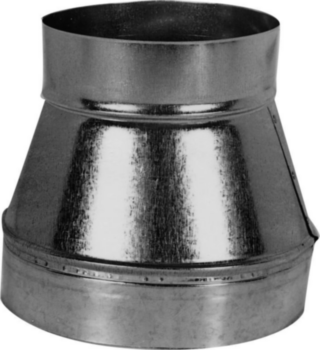 Duct Reducer, Standard, 14 in x 12 in, Uncrimped, 8 in LG