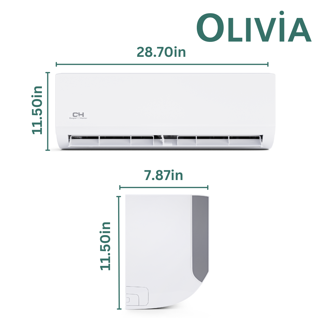 Cooper&Hunter 6,000 BTU Olivia Single Zone Wall Mount Minisplit Heat Pump System R410A 115V