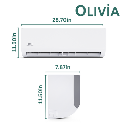 Cooper&Hunter 6,000 BTU Olivia Single Zone Wall Mount Minisplit Heat Pump System R410A 115V