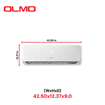 OLMO Sierra Series 18,000 BTU 230V Single Zone Wall Mount Air Conditioner and Heat Pump Mini Split with WI-FI and 16FT Installation Kit Included OS-18SRW-230VI + OS-18SR-230VO