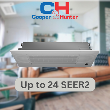 Cooper&Hunter One-way Ceiling Cassette Ductless Mini Split AC Indoor Unit – 18000 BTU