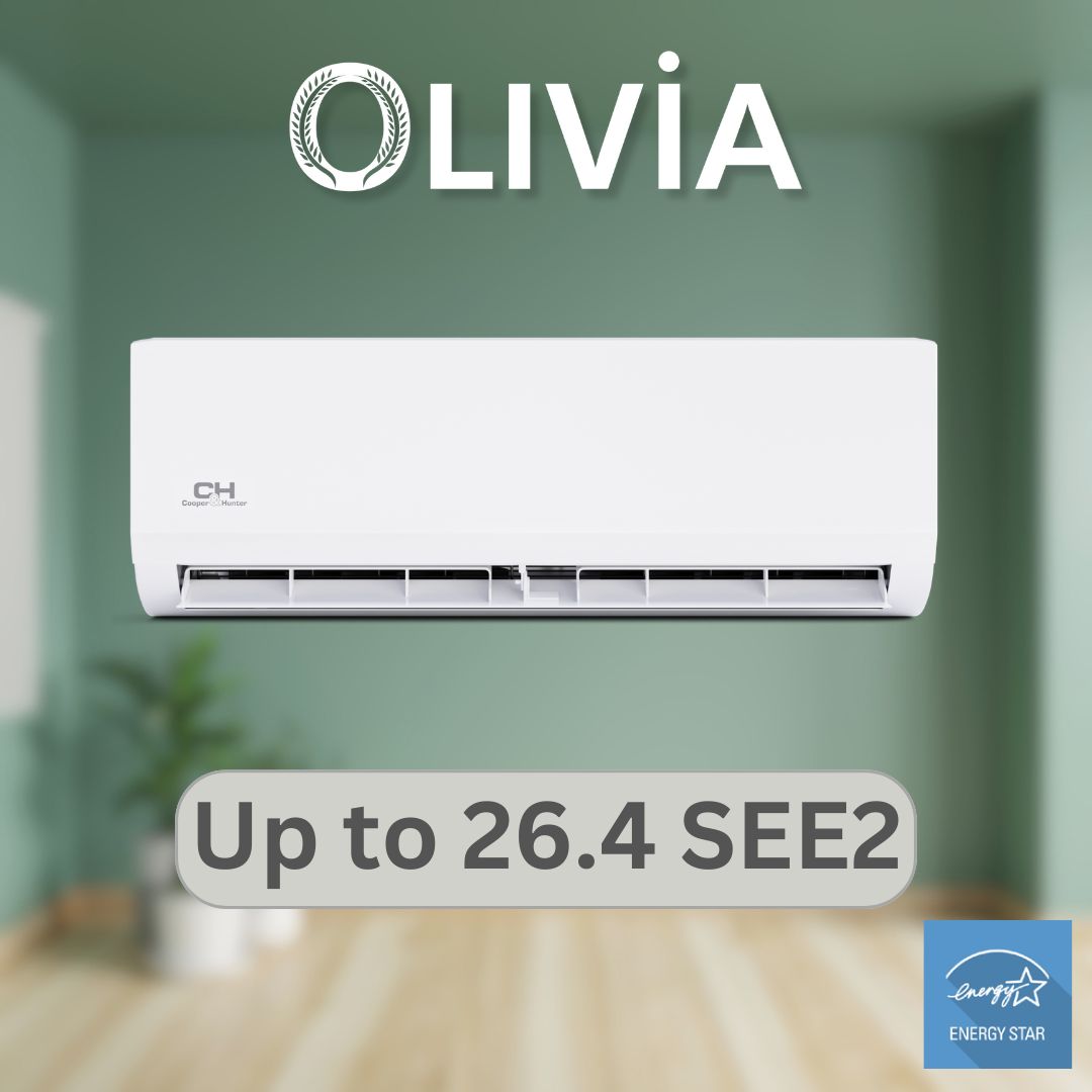 Cooper&Hunter 36,000 BTU Olivia Single Zone Wall Mount Minisplit Heat Pump System R410A 230V