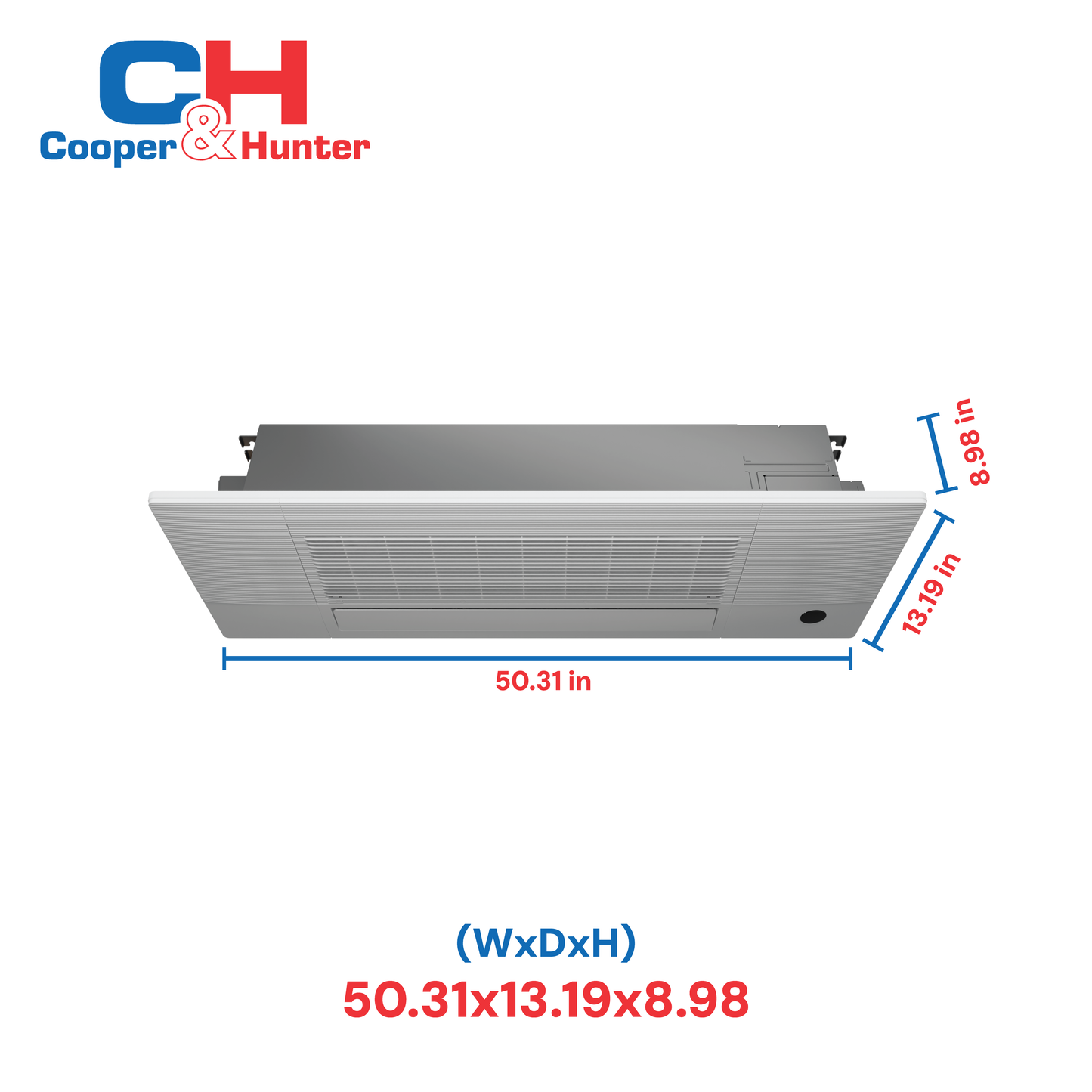 Cooper&Hunter 9,000 BTU Single Zone One-Way Cassette Minisplit Heat Pump System R454B 230V