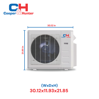 Cooper&Hunter 6,000 BTU Hyper Single Zone One-Way Cassette Minisplit Heat Pump System R454B 230V