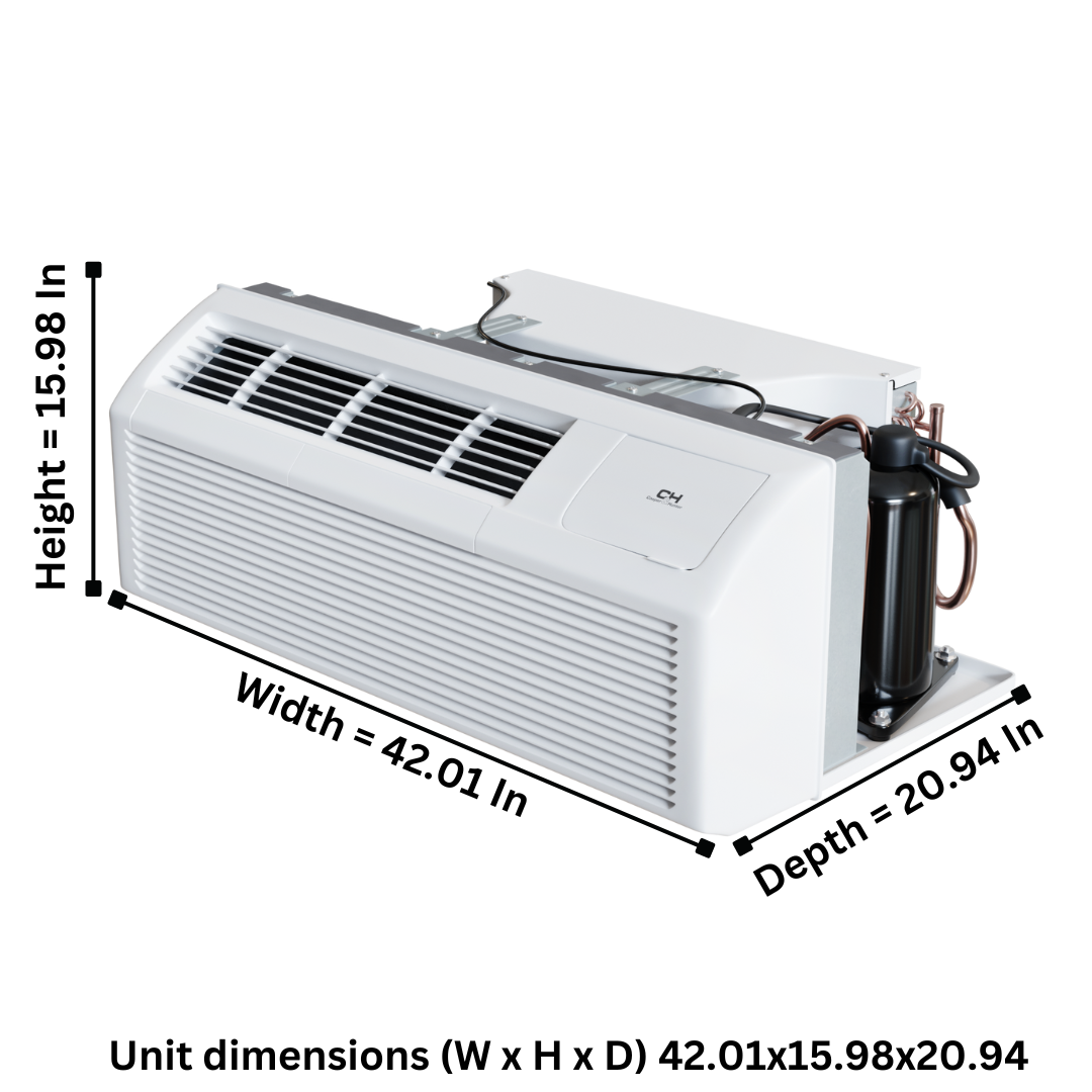 Cooper&Hunter 12,000 BTU Smart PTAC With Heat Pump - PTHP Heating And Cooling R32 - CH-PTW-12HPGF