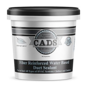 Sealant, Fiber Duct, 1 gal (US) Pail, Gray, Slight Ammonia