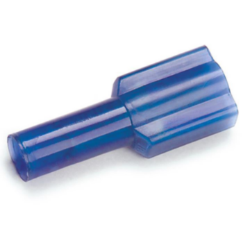 Cable Terminal, Male Quick Disconnect, 16 to 14 AWG, Steel