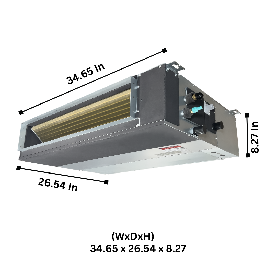 Cooper&Hunter Slim Duct Ducted Mini Split AC Indoor Unit – 18000 BTU