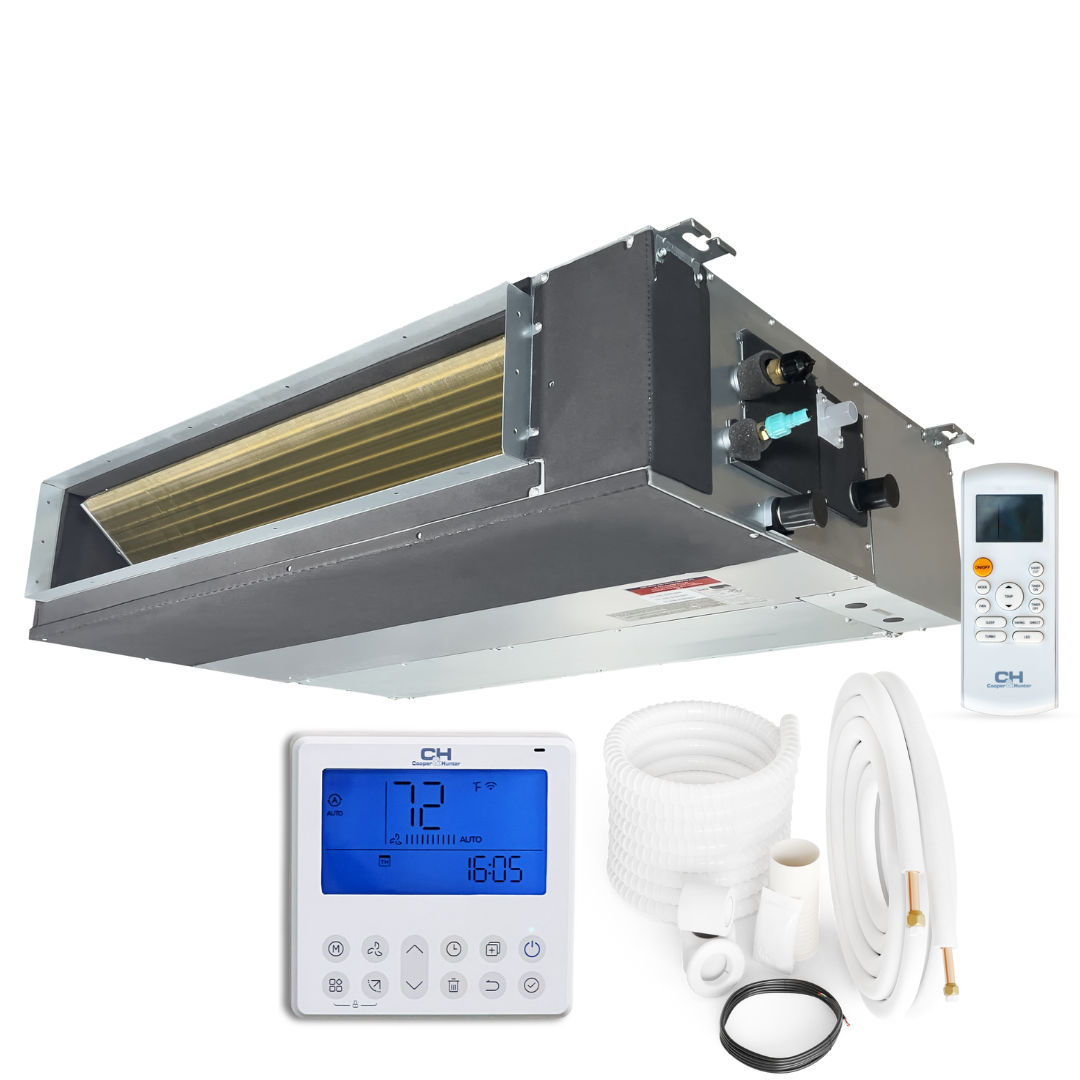 Cooper&Hunter Slim Duct Ducted Mini Split AC Indoor Unit – 6,000/9,000/12,000 BTU