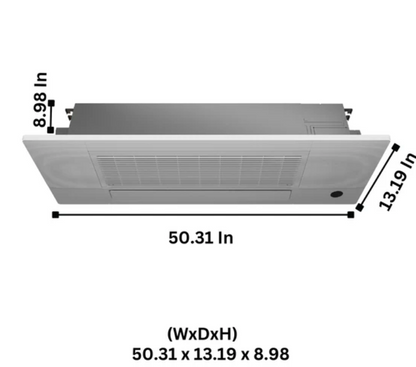 Cooper&Hunter 6,000 BTU Hyper Single Zone One-Way Cassette Minisplit Heat Pump System R410A 230V