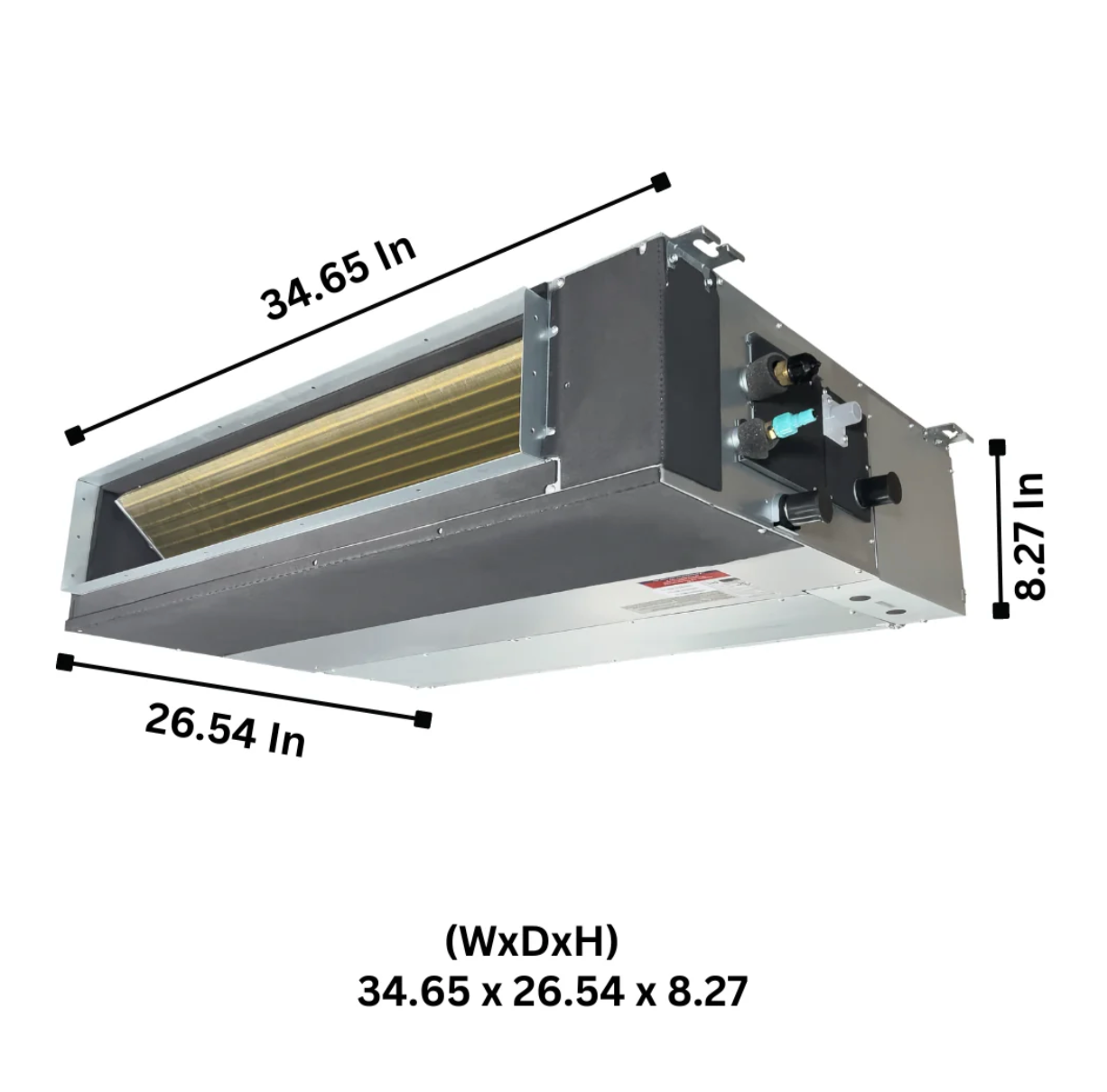 Cooper&Hunter 18,000 BTU Single Zone Slim Duct Ducted Minisplit Heat Pump System R454B 230V