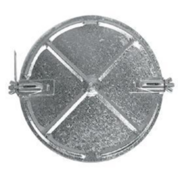 Disk, Duct Jiffy Damper, 7 in, 26 gauge THK, Galv Steel