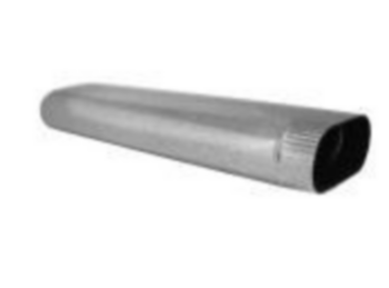 Duct Pipe, Joint Oval, 8 in, 113 in LG, 30 gauge THK, Steel
