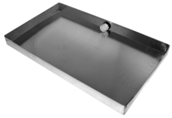 Drain Pan, 30 in WD, 60 in LG, Galv