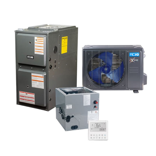 ACIQ Hybrid 2 Ton 16 SEER2 96% AFUE 40,000 BTU Furnace and High Efficiency Heat Pump System | Extreme Series - R454B - Upflow/Horizontal