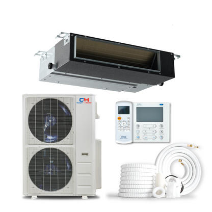 Cooper&Hunter 60,000 BTU Single Zone Slim Duct Ducted Minisplit Heat Pump System R454B 230V