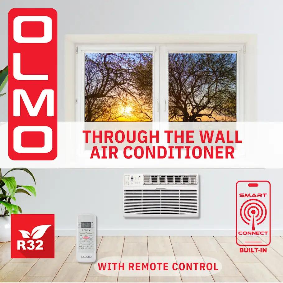 Olmo 12,000 BTU Smart Window / TTW Through-Wall AC – Cool Only 230V