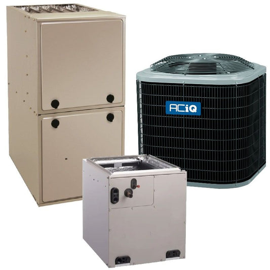 ACIQ 3 Ton 15.5 SEER2 92% 80,000 BTU Furnace & AC System - R454B Multi-Positional