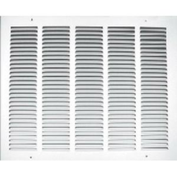 Ceiling Grill, Stamped Return, 0.5 in Blade Spacing, White