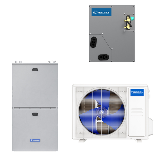 MRCOOL 4 Ton Central VersaPro Air Conditioner and 96% AFUE, 100K BTU 21" Gas Furnace Split System - Upflow or Horizontal