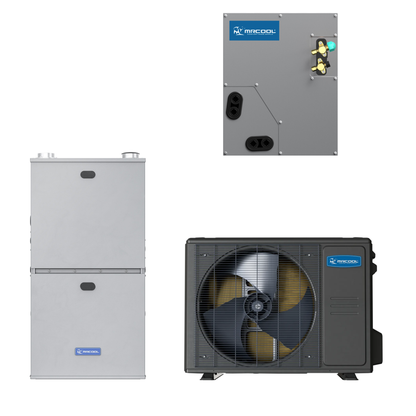 MRCOOL 3 Ton Central Universal Air Conditioner and 96% AFUE, 80K BTU 17.5" Gas Furnace Split System - Upflow or Horizontal