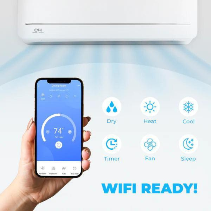 Cooper&Hunter Astoria Wall Mount Ductless Mini Split AC Indoor Unit – 30000 BTU | R410A