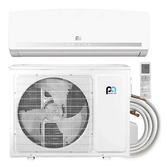 Perfect Aire | Perfect Aire 12000 BTU Quick Connect SYSTEM 115V (R454B) | 
12,000 BTU Mini-Split Quick Connect Kit
No ducts? No problem. This 12,000 BTU mini-split quick conn