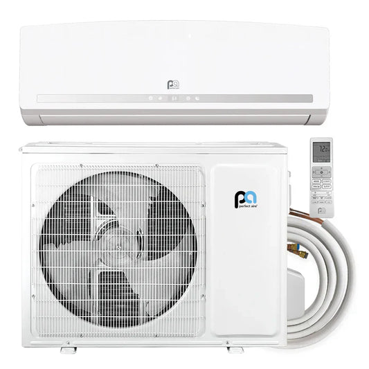 Perfect Aire | Perfect Aire 12000 BTU Quick Connect SYSTEM 115V (R454B) | 
12,000 BTU Mini-Split Quick Connect Kit
No ducts? No problem. This 12,000 BTU mini-split quick conn