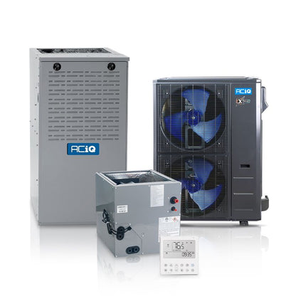 ACIQ Hybrid 5 Ton 15.2 SEER2 80% AFUE 140,000 BTU ACIQ High Efficiency Heat Pump and Gas Furnace System | Inverter - R454B