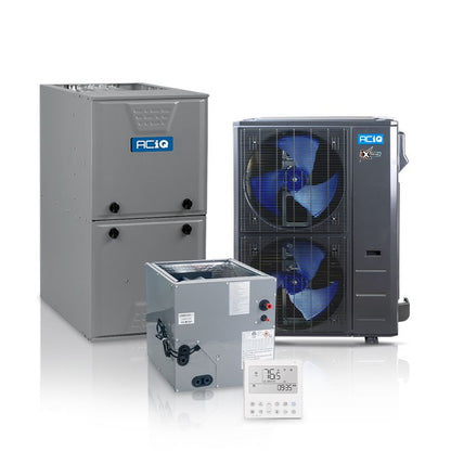 ACIQ Hybrid 5 Ton 16 SEER2 96% AFUE 120,000 BTU ACIQ Furnace and High Efficiency Heat Pump System | Inverter - R454B - Multi-Positional