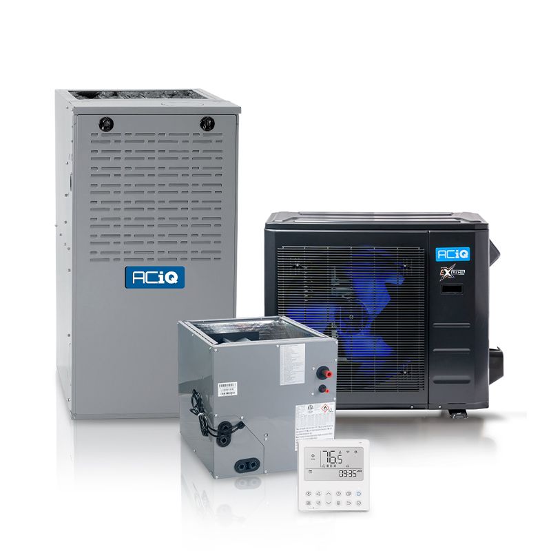 ACIQ Hybrid 2.5 Ton 16 SEER2 80% AFUE 110,000 BTU ACIQ Furnace and High Efficiency Heat Pump System | Extreme Series - R454B - Multi-Positional