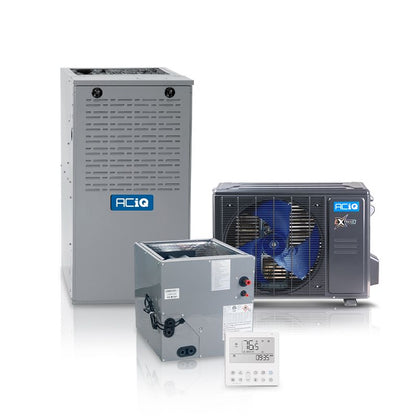 ACIQ Hybrid 1.5 Ton 16.1 SEER2 80% AFUE 45,000 BTU ACIQ Furnace and High Efficiency Heat Pump System | Extreme Series - R454B - Multi-Positional