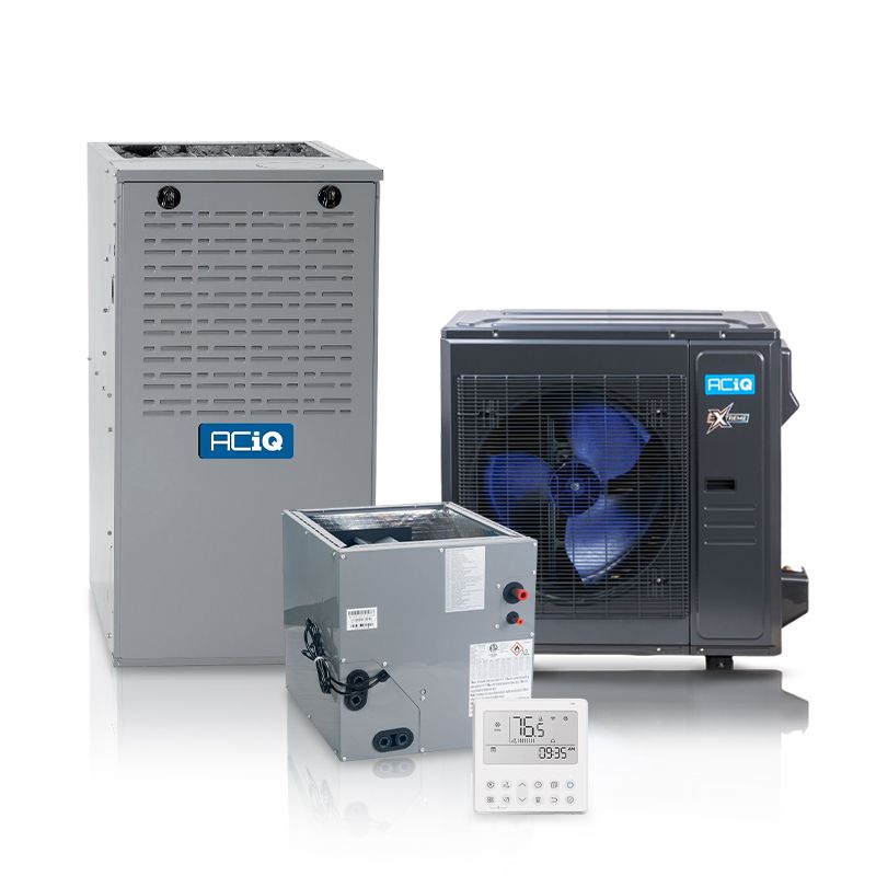 ACIQ Hybrid 3 Ton 15.8 SEER2 80% AFUE 45,000 BTU ACIQ Furnace and High Efficiency Heat Pump System | Extreme Series - R454B - Multi-Positional