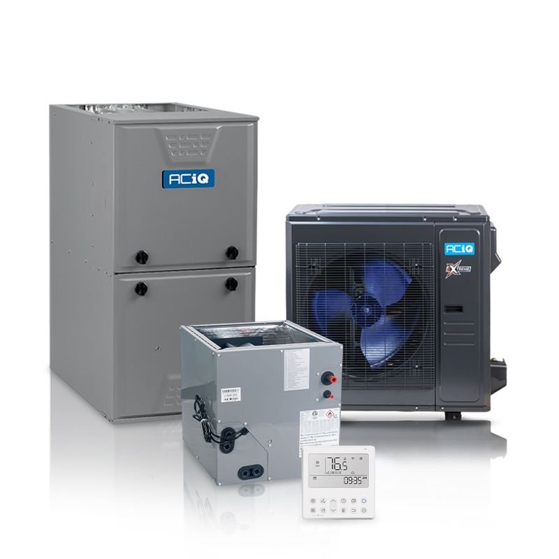 ACIQ Hybrid 3 Ton 15.8 SEER2 96% AFUE 80,000 BTU ACIQ Furnace and High Efficiency Heat Pump System | Extreme Series - R454B - Multi-Positional