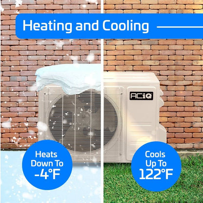 ACIQ 9,000 BTU ACIQ Essentials 20 SEER2 Single Zone Wall Mount Mini Split Heat Pump System - R454B | 230V