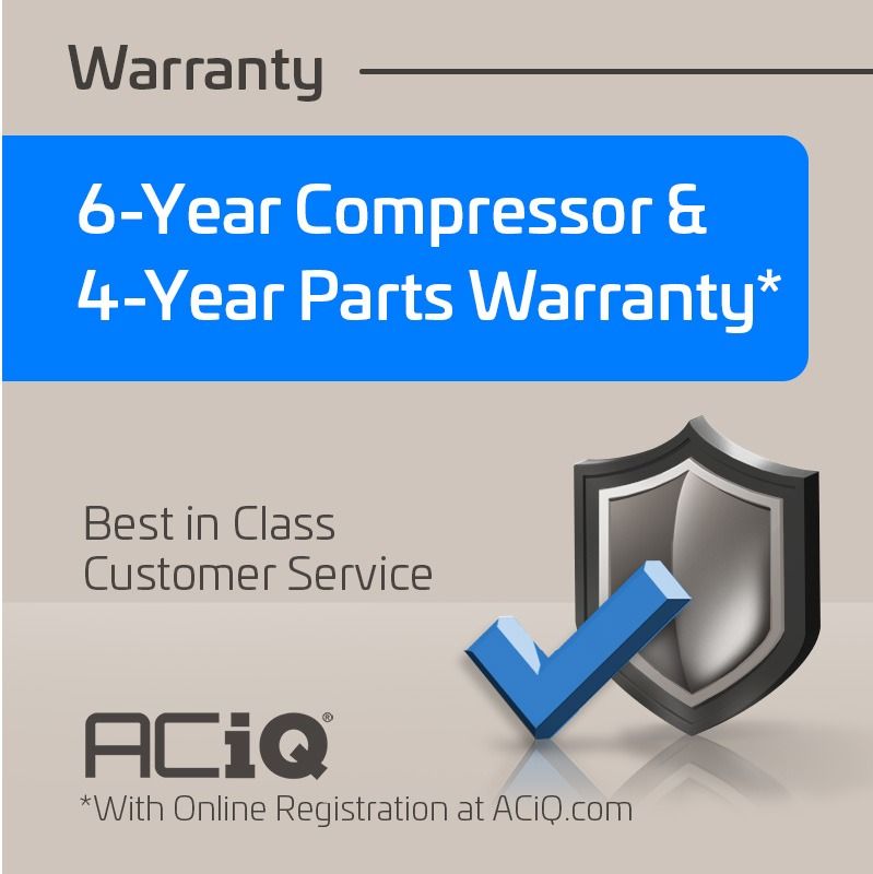 ACIQ 9,000 BTU ACIQ Essentials 19 SEER2 Single Zone Wall Mount Mini Split Heat Pump System - R454B | 115V
