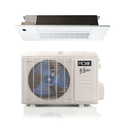 ACiQ 12,000 BTU 23 SEER ACiQ Single Zone Slim Ceiling Cassette Mini Split System | Extreme Series