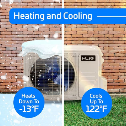 ACIQ 9,000 BTU ACIQ Standard 24.5 SEER2 Single Zone Wall Mount Mini Split Heat Pump System - R454B | 115V