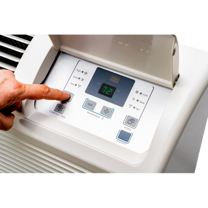 ACiQ 9,000 BTU PTAC Heat Pump Air Conditioner Unit with 3.5KW Electric Heater | R32