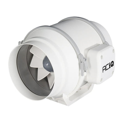 ACiQ 10 Inch Mixed Flow Inline Duct Fan - White