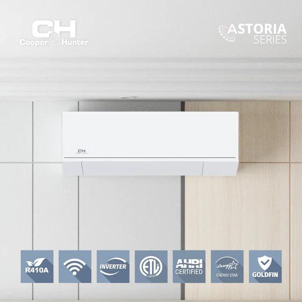 Cooper&Hunter 30,000 BTU Astoria Single Zone Wall Mount Minisplit Heat Pump System R410A 230V