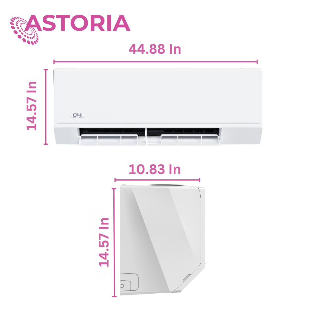 Cooper&Hunter Astoria Wall Mount Ductless Mini Split AC Indoor Unit – 30000 BTU | R410A