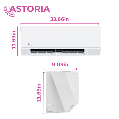 Cooper&Hunter Astoria Wall Mount Ductless Mini Split AC Indoor Unit – 9000 BTU | R410A