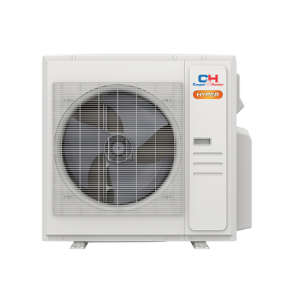 Cooper&Hunter Hyper 3-Zone Ducted Mini Split AC & Heat Pump 36000 BTU (9K+18K+24K), Slim Duct Units, 230V